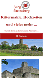 Mobile Screenshot of burg-steinsberg.de